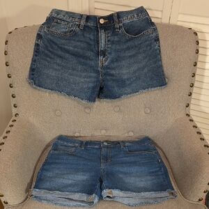 2 Pack Of Girls Old Navy Classic Blue Jean Shorts-Size 14 Plus